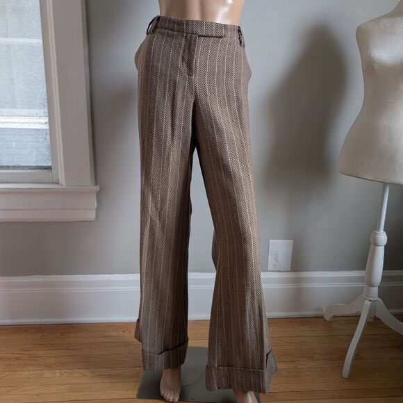 Vintage Y2K View Collection Pantsuit Knit Blazer Herringbone Office Plus Size 14 - Picture 6 of 16